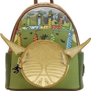 Loungefly Harry Potter Golden Snitch Mini Backpack NWT